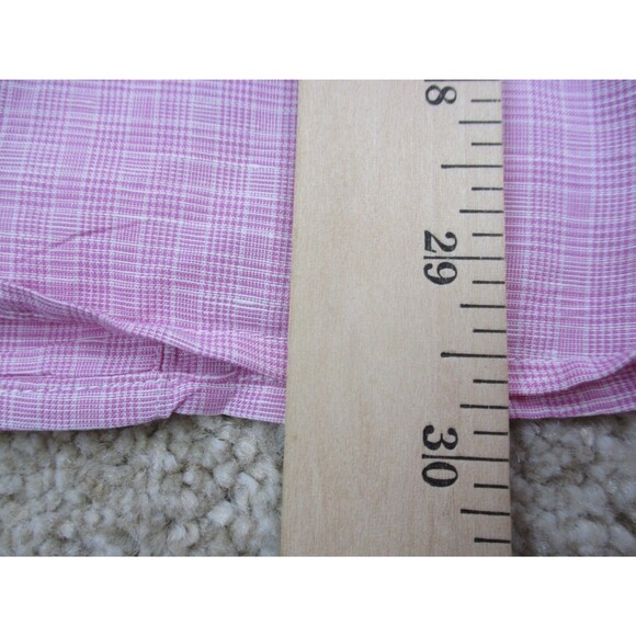 ETRO Shirt Men 42 Extra Large Pink Plaid Casual Long Sleeve Button Up Italy * - Picture 11 of 12
